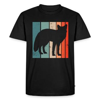Cadeaux amusants pour les amoureux du renard - T-shirt Premium bio Homme - noir - Devant - Nico (187cm)