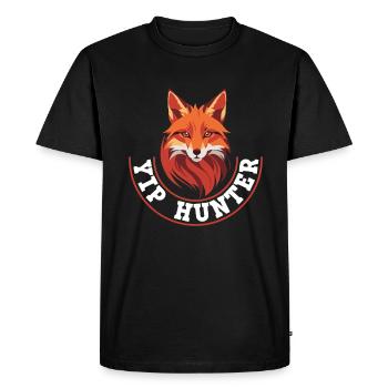 Fox Hunting Gifts - Men's Premium Organic T-Shirt - black - Front - Nico (187cm)