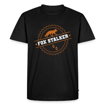Fox Hunting Gifts - Men's Premium Organic T-Shirt - black - Front - Nico (187cm)