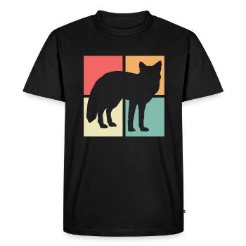 Fox Hunting Gifts Fox Lovers - Men's Premium Organic T-Shirt - black - Front - Nico (187cm)