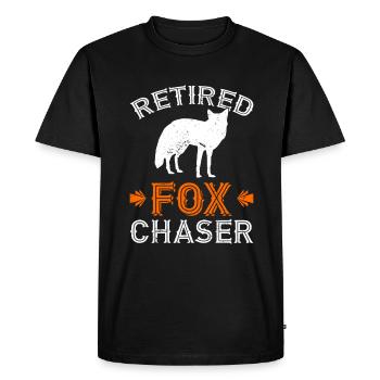 Fox Hunting Gifts - Men's Premium Organic T-Shirt - black - Front - Nico (187cm)