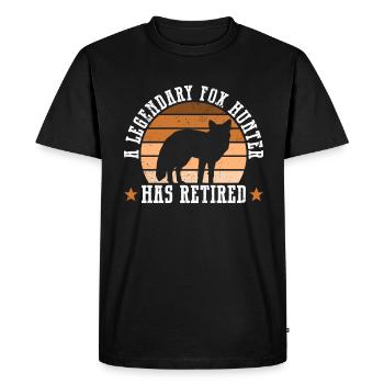 Fox Hunting Gifts - Men's Premium Organic T-Shirt - black - Front - Nico (187cm)