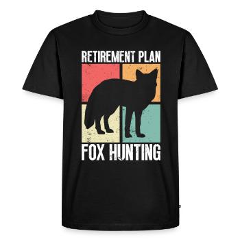 Fox Hunting Gifts - Men's Premium Organic T-Shirt - black - Front - Nico (187cm)