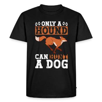 Fox Hunting Gifts Hunting Dog - Men's Premium Organic T-Shirt - black - Front - Nico (187cm)