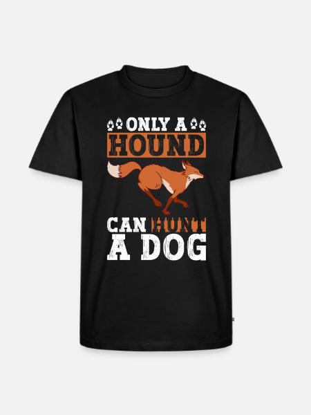 Fuchsjagd Geschenke Jagdhund - Männer Premium Bio T-Shirt - Schwarz