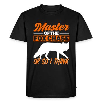 Fox Hunting Gifts - Men's Premium Organic T-Shirt - black - Front - Nico (187cm)