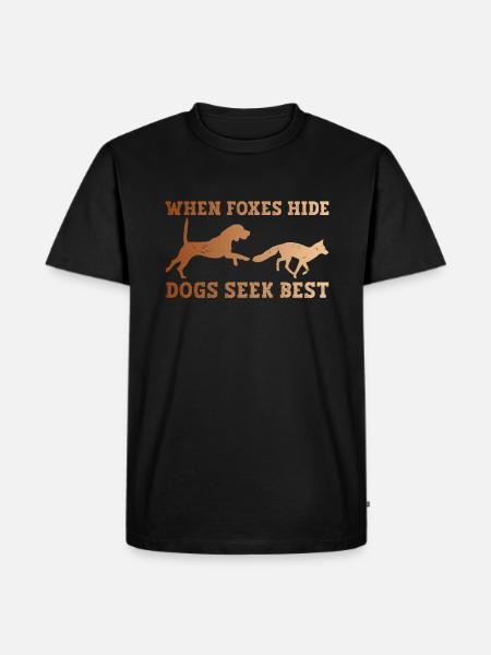Fuchsjagd Geschenke Jagdhund - Männer Premium Bio T-Shirt - Schwarz
