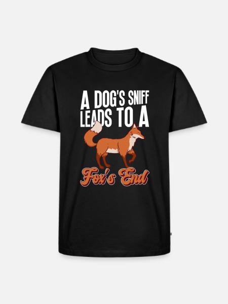 Fuchsjagd Geschenke Jagdhund - Männer Premium Bio T-Shirt - Schwarz