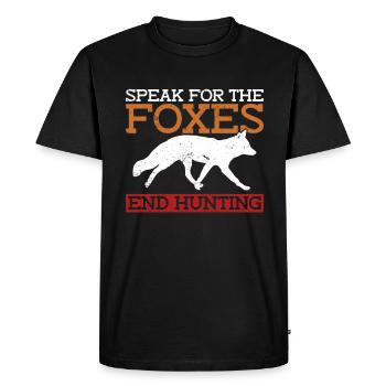 Anti-fox hunting accessories - Men's Premium Organic T-Shirt - black - Front - Nico (187cm)