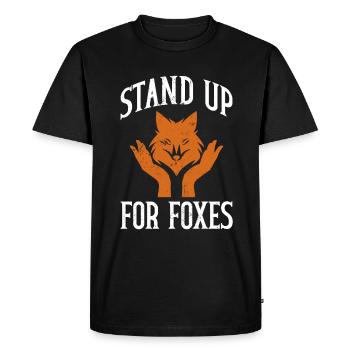 Anti-fox hunting accessories - Men's Premium Organic T-Shirt - black - Front - Nico (187cm)