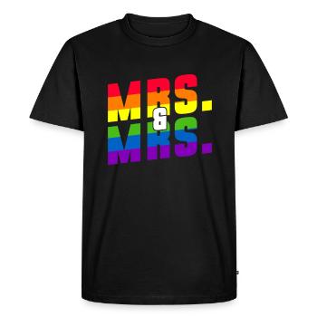 Mariage Gay Pride Mariage Gay - T-shirt Premium bio Homme - noir - Devant - Nico (187cm)