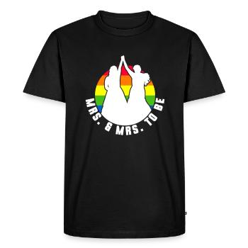 Gay Pride Mariage Lesbien Mariage Gay - T-shirt Premium bio Homme - noir - Devant - Nico (187cm)