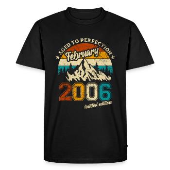 Édition limitée février 2006 18e anniversaire - T-shirt Premium bio Homme - noir - Devant - Nico (187cm)