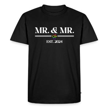 Gay Pride Wedding 2024 Gay Marriage - Men's Premium Organic T-Shirt - black - Front - Nico (187cm)