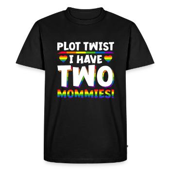 Gay Mom Lesbienne Mères Fête des mères - T-shirt Premium bio Homme - noir - Devant - Nico (187cm)