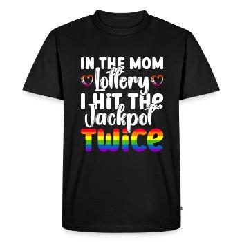 Gay Mom Lesbienne Mères Fête des mères - T-shirt Premium bio Homme - noir - Devant - Nico (187cm)