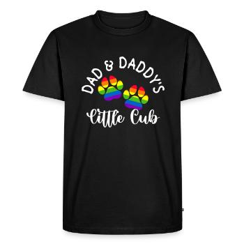 Gay Papa Allié Papa Fête des Pères - T-shirt Premium bio Homme - noir - Devant - Nico (187cm)