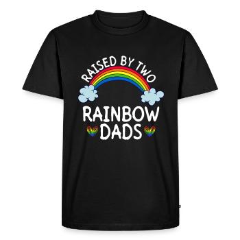 Gay Dad Ally Dad Father’s Day - T-shirt Premium bio Homme - noir - Devant - Nico (187cm)