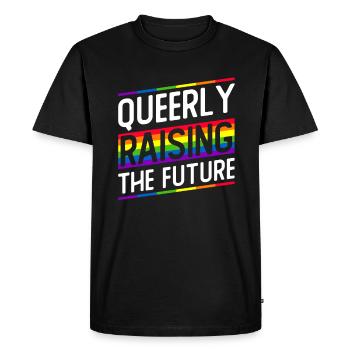 Parents gays Gay Pride Famille Parents queer - T-shirt Premium bio Homme - noir - Devant - Nico (187cm)