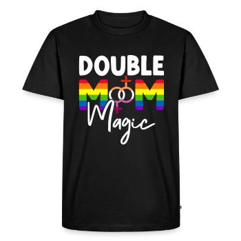Gay Mom Lesbienne Mères Fête des mères - T-shirt Premium bio Homme - noir - Devant - Nico (187cm)