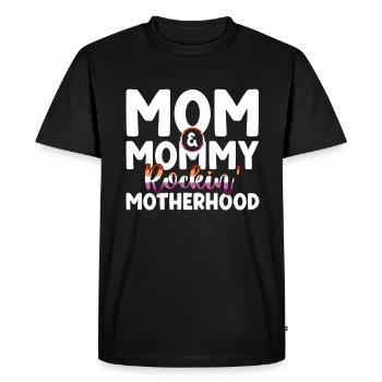 Gay Mom Lesbienne Mères Fête des mères - T-shirt Premium bio Homme - noir - Devant - Nico (187cm)