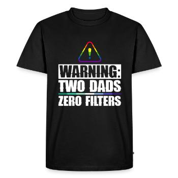 Gay Papa Allié Papa Fête des Pères - T-shirt Premium bio Homme - noir - Devant - Nico (187cm)