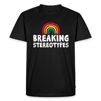 Gay Papa Allié Papa Fête des Pères - T-shirt Premium bio Homme - noir - Devant - Nico (187cm)