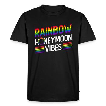 Mariage Gay Pride Mariage Gay - T-shirt Premium bio Homme - noir - Devant - Nico (187cm)