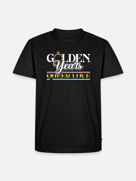 Gay Pride Hochzeit Homo-Ehe - Männer Premium Bio T-Shirt - Schwarz