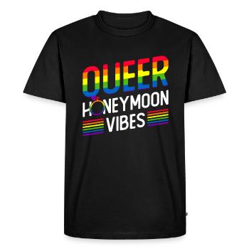 Gay Pride Wedding Gay Marriage - Men's Premium Organic T-Shirt - black - Front - Nico (187cm)