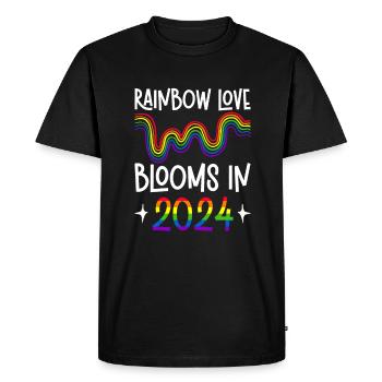 Gay Pride 2024 Wedding Gay Marriage - Men's Premium Organic T-Shirt - black - Front - Nico (187cm)