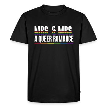 Gay Pride 2026 Mariage Mariage gay - T-shirt Premium bio Homme - noir - Devant - Nico (187cm)