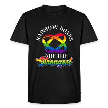 Mariage Gay Pride Mariage Gay - T-shirt Premium bio Homme - noir - Devant - Nico (187cm)