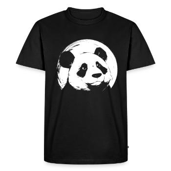 Panda Ours Panda géant japonais - T-shirt Premium bio Homme - noir - Devant - Nico (187cm)