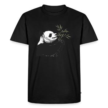 Panda Ours Panda japonais - T-shirt Premium bio Homme - noir - Devant - Nico (187cm)