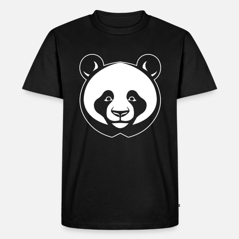 Panda Ours Panda géant japonais - T-shirt Premium bio Homme - noir