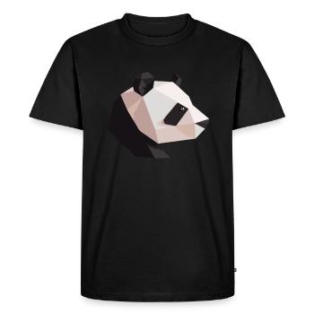 Panda Ours Origami Panda japonais - T-shirt Premium bio Homme - noir - Devant - Nico (187cm)
