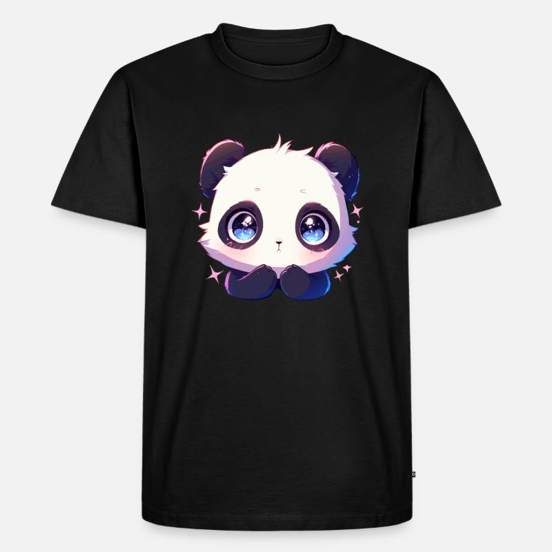 Panda Ours Panda géant japonais - T-shirt Premium bio Homme - noir