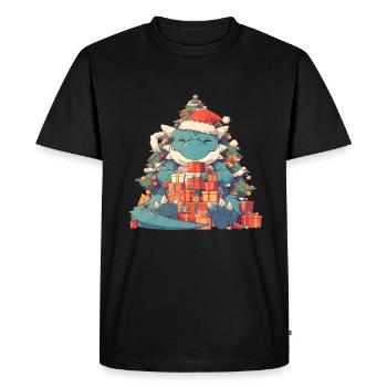 Dragon Noël Dragon Enfants - T-shirt Premium bio Homme - noir - Devant - Nico (187cm)