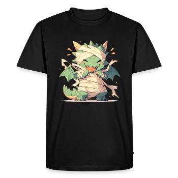 Dragon Maman Halloween Dragon Enfants - T-shirt Premium bio Homme - noir - Devant - Nico (187cm)