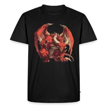 Dragon Devil Halloween Dragon Enfants - T-shirt Premium bio Homme - noir - Devant - Nico (187cm)
