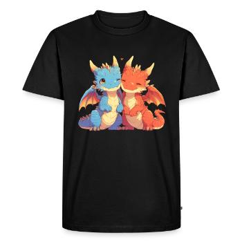 Bébé Dragon Dragon Enfants - T-shirt Premium bio Homme - noir - Devant - Nico (187cm)
