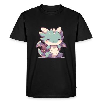 Dragon Sacoche Dragon Enfants - T-shirt Premium bio Homme - noir - Devant - Nico (187cm)