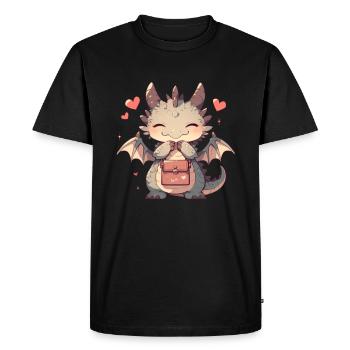 Dragon Sacoche Dragon Enfants - T-shirt Premium bio Homme - noir - Devant - Nico (187cm)