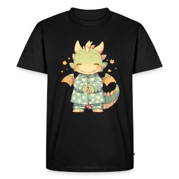 Pyjama Dragon Kawaii Dragon Enfants - T-shirt Premium bio Homme - noir - Devant - Nico (187cm)