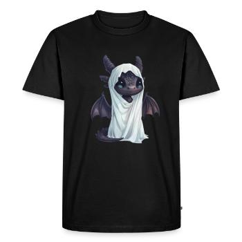 Dragon Ghost Halloween Mignon Anime Enfants - T-shirt Premium bio Homme - noir - Devant - Nico (187cm)