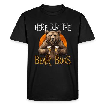 Grizzly Bear Beer Halloween Brown Bear - Men's Premium Organic T-Shirt - black - Front - Nico (187cm)