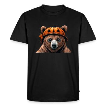 Grizzly Bear Halloween Brown Bear - Men's Premium Organic T-Shirt - black - Front - Nico (187cm)