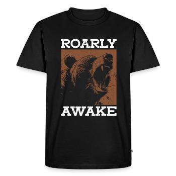 Grizzly Bear Brown Bear - Men's Premium Organic T-Shirt - black - Front - Nico (187cm)