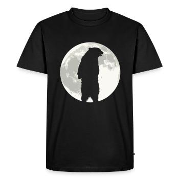 Grizzly Ours Halloween Ours brun - T-shirt Premium bio Homme - noir - Devant - Nico (187cm)